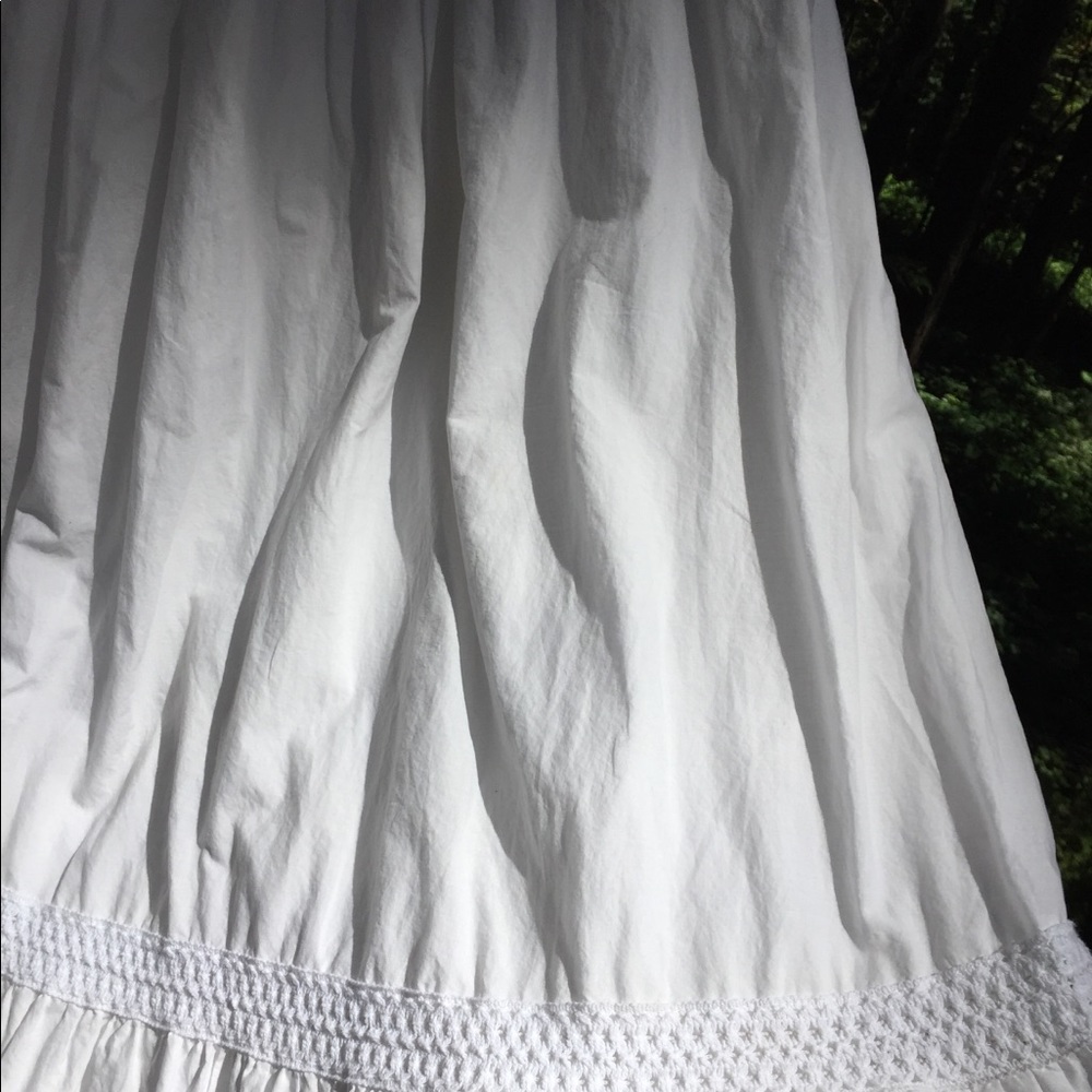 Roz & Ali White cotton tiered festival skirt XL NWT - Picture 8 of 16